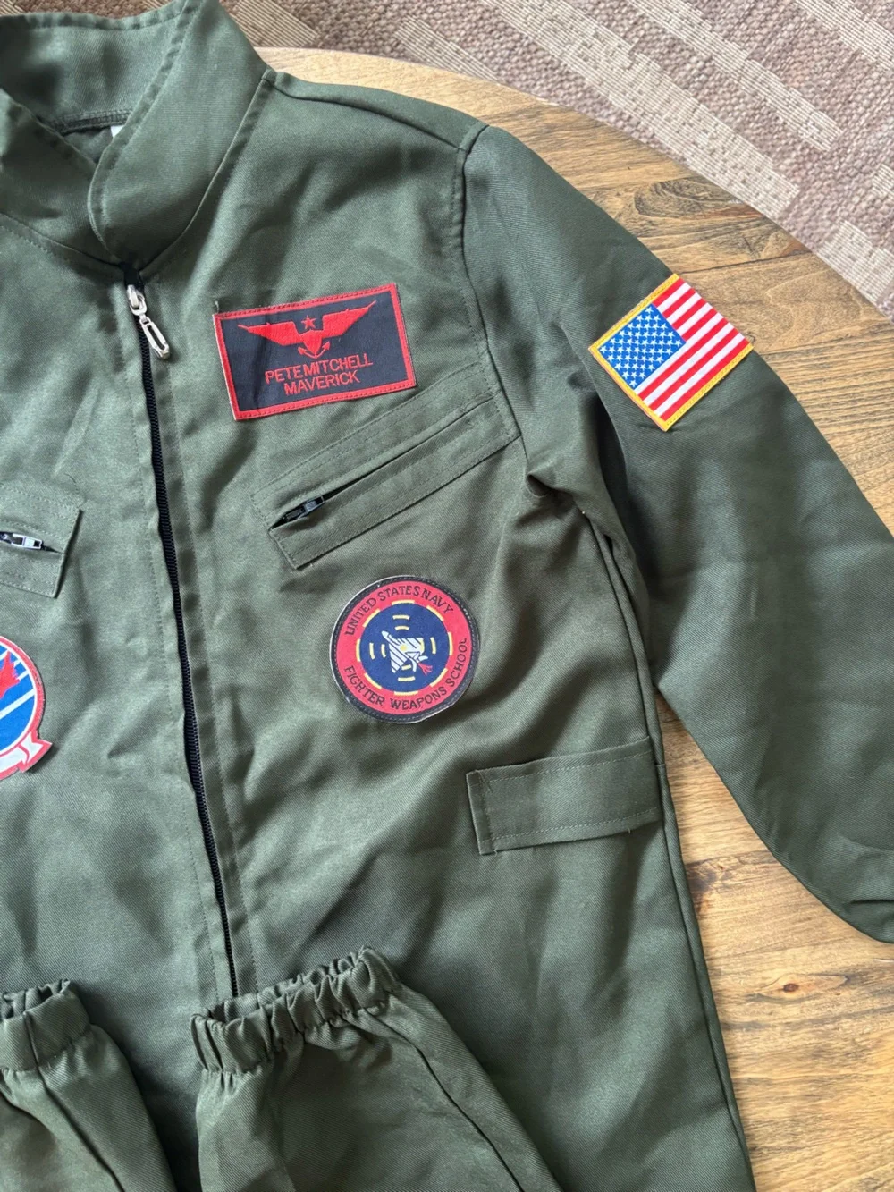 Kids Top Gun Maverick Flight Suit Halloween Costume